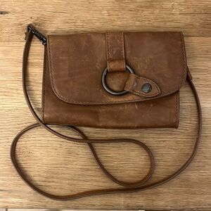Frye Brown Leather Crossbody Bag